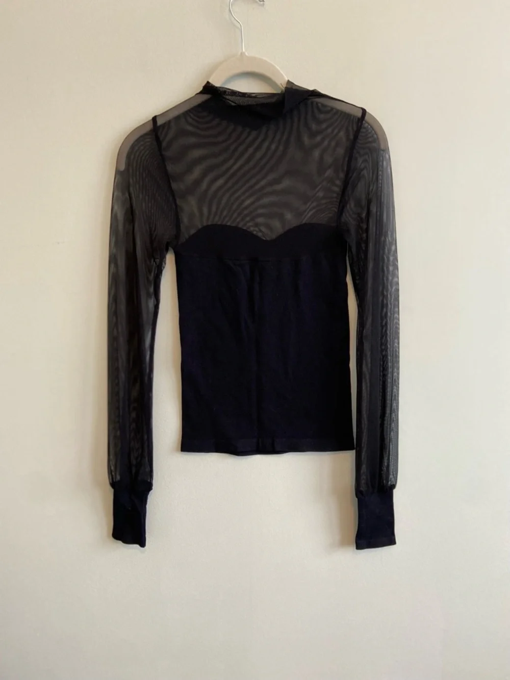 Free People Intimately Light Up Layering Top- Black